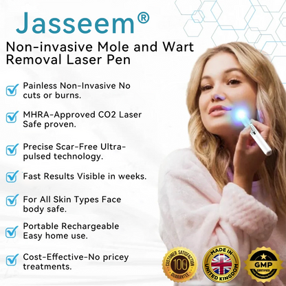 𝐉𝐚𝐬𝐬𝐞𝐞𝐦® Medical-Grade Laser Pen 🎉 (uses CO₂ laser technology – effectively removes moles, warts, skin tags, pigmentation spots, and other blemishes)🔥